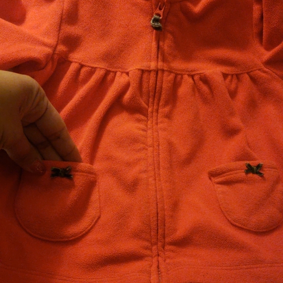 Red Fleece Sweater Hoodie - Picture 2 of 3